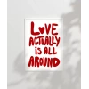 Love Actually Tipografi Poster