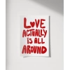 Love Actually Tipografi Poster
