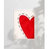 Love Yazılı Kalp Tasarımlı Poster