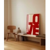 LOVE You Büyük Tipografik Poster