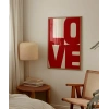LOVE You Büyük Tipografik Poster