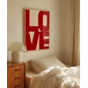 LOVE You Büyük Tipografik Poster