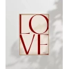 LOVE You Minimal ve Şık Tipografik Poster