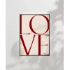 LOVE You Minimal ve Şık Tipografik Poster