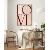 LOVE You Minimal ve Şık Tipografik Poster