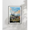 Lüksemburg Şehri Tarihi Manzarası Poster