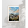 Lüksemburg Şehri Tarihi Manzarası Poster