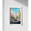 Madrid Şehir Sokakları ve Tarihi Atmosfer Poster