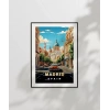 Madrid Şehir Sokakları ve Tarihi Atmosfer Poster