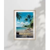 Maldives Tropik Plaj Manzarası Poster