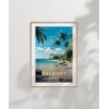 Maldives Tropik Plaj Manzarası Poster