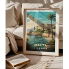 Malta Sahil Manzarası ve Akdeniz Huzuru Poster