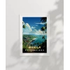 Manila Tropik Sahil Manzarası Poster