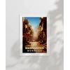 Marrakeşin Sıcak Sokakları ve Çarşı Manzarası Poster
