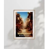 Marrakeşin Sıcak Sokakları ve Çarşı Manzarası Poster