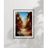 Marrakeşin Sıcak Sokakları ve Çarşı Manzarası Poster