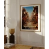 Marrakeşin Sıcak Sokakları ve Çarşı Manzarası Poster
