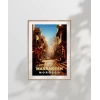 Marrakeşin Sıcak Sokakları ve Çarşı Manzarası Poster