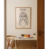 Matisse İlhamlı Kadın Yüzü Poster