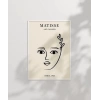 Matisse Stilinde Minimal Kadın Poster