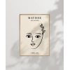 Matisse Stilinde Minimal Kadın Poster