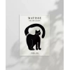 Matisse Tarzı Siyah Kedi Poster