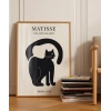 Matisse Tarzı Siyah Kedi Poster