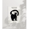 Matisse Tarzı Siyah Kedi Poster