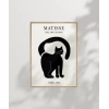 Matisse Tarzı Siyah Kedi Poster