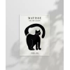 Matisse Tarzı Siyah Kedi Poster