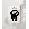 Matisse Tarzı Siyah Kedi Poster
