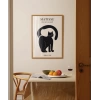 Matisse Tarzı Siyah Kedi Poster