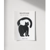 Matisse Tarzı Siyah Kedi Poster