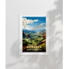 Mendoza Dağ Manzarası ve Yeşil Vadiler Poster