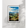 Mendoza Dağ Manzarası ve Yeşil Vadiler Poster