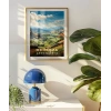 Mendoza Dağ Manzarası ve Yeşil Vadiler Poster