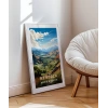 Mendoza Dağ Manzarası ve Yeşil Vadiler Poster