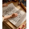 Merry Christmas Vintage Tipografi Poster
