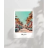 Miami Sokak Manzarası Poster