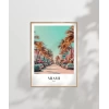 Miami Sokak Manzarası Poster