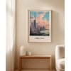 Michigan Gölü Kıyısında Chicago Poster
