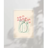 Minimal Çiçek Vurgusu Poster