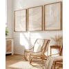 Minimalist Organik Formlar 3lü Poster