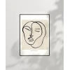 Minimalist Portre Sanat Poster