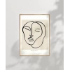 Minimalist Portre Sanat Poster