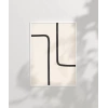 Modern Minimalist Siyah-Beyaz Poster