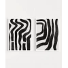 Monokrom Zebra Çizgileri 2li Poster