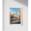 Münihin Renkli Sonbahar Sokakları Poster
