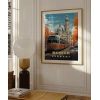 Münihin Renkli Sonbahar Sokakları Poster