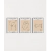 Musée dOrsay İlhamlı Picasso Hayvan Çizimleri 3lü Poster